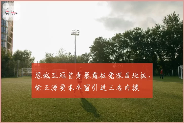 蓉城亚冠首秀暴露板凳深度短板,徐正源要求冬窗引进三名内援