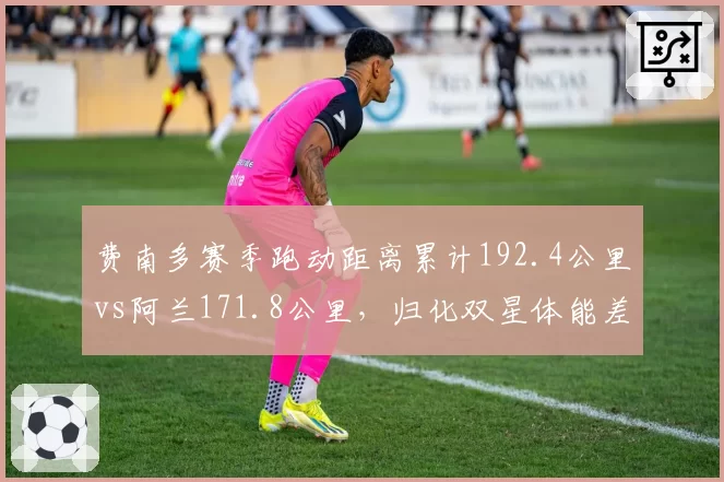 费南多赛季跑动距离累计192.4公里vs阿兰171.8公里,归化双星体能差距拉大至两成